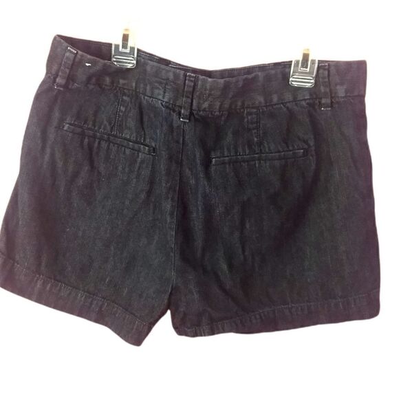 LOFT high rise  dark denim shorts - Picture 2 of 9